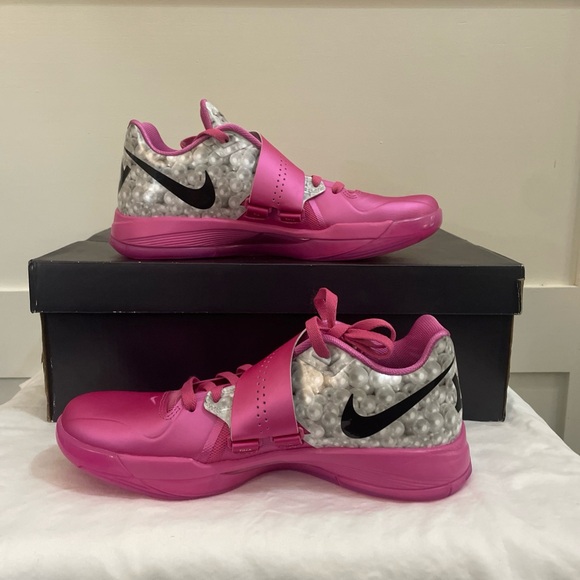 Nike Zoom KD 4 'Aunt Pearl' Pink 2024 HF9098-600 Men's Size 8 Brand New - Picture 2 of 5